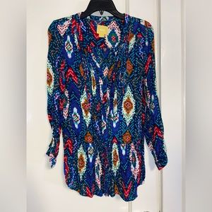 Anthropologie Womens Colorful Blouse